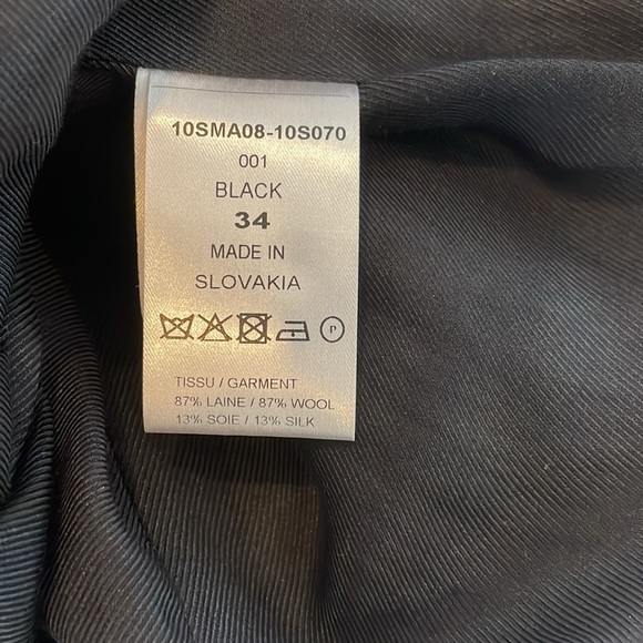 Chloé double breasted pea coat size 34 EU, 2 US, black - Picture 8 of 8